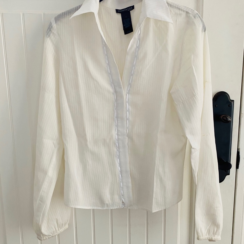 Kenneth Cole White Button down shirt